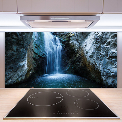 Painel vidro cozinha Cachoeira da Natureza