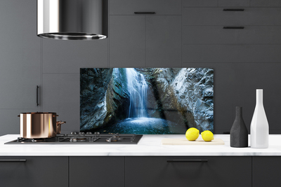 Painel vidro cozinha Cachoeira da Natureza