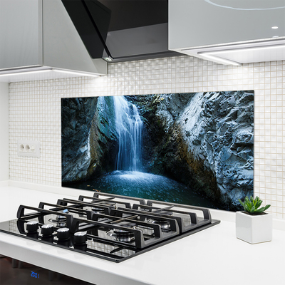 Painel vidro cozinha Cachoeira da Natureza