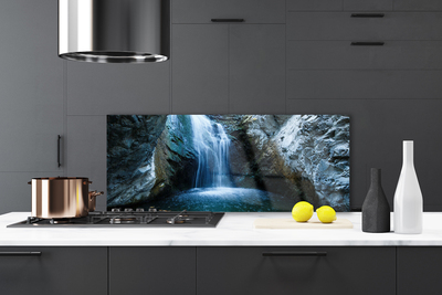 Painel vidro cozinha Cachoeira da Natureza