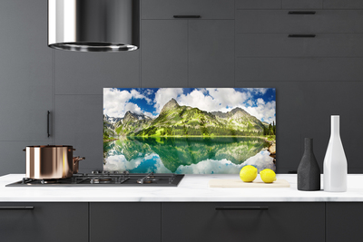 Painel vidro cozinha Paisagem de lagos e montanhas