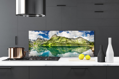 Painel vidro cozinha Paisagem de lagos e montanhas