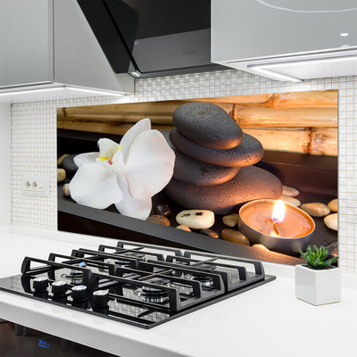 Painel cozinha Velas Spa Orquídea