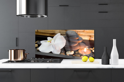 Painel cozinha Velas Spa Orquídea