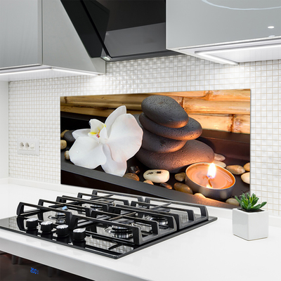 Painel cozinha Velas Spa Orquídea