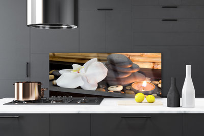 Painel cozinha Velas Spa Orquídea