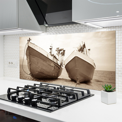 Painel cozinha Paisagem aquática de barcos