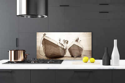 Painel cozinha Paisagem aquática de barcos