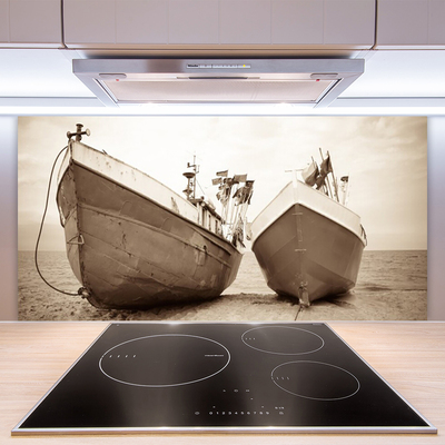 Painel cozinha Paisagem aquática de barcos