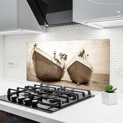 Painel cozinha Paisagem aquática de barcos