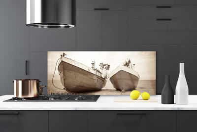 Painel cozinha Paisagem aquática de barcos
