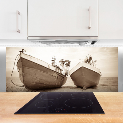 Painel cozinha Paisagem aquática de barcos