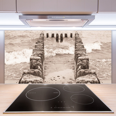 Painel vidro cozinha Arquitetura Ocean Beach