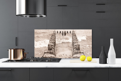 Painel vidro cozinha Arquitetura Ocean Beach