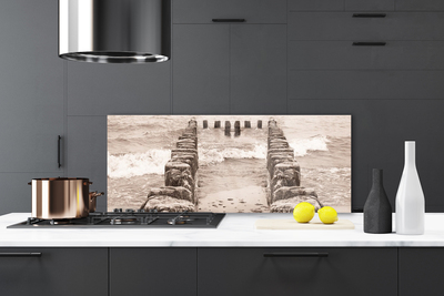 Painel vidro cozinha Arquitetura Ocean Beach