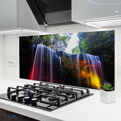 Painel vidro cozinha Cachoeira da Natureza