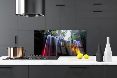 Painel vidro cozinha Cachoeira da Natureza