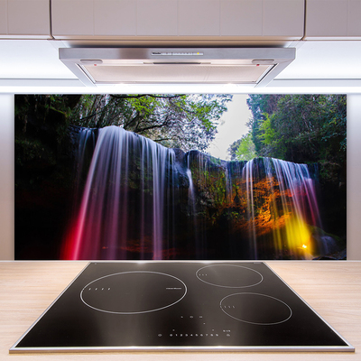 Painel vidro cozinha Cachoeira da Natureza