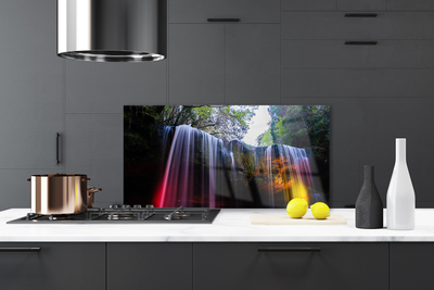 Painel vidro cozinha Cachoeira da Natureza