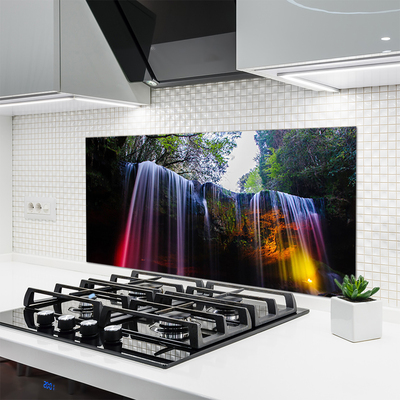 Painel vidro cozinha Cachoeira da Natureza