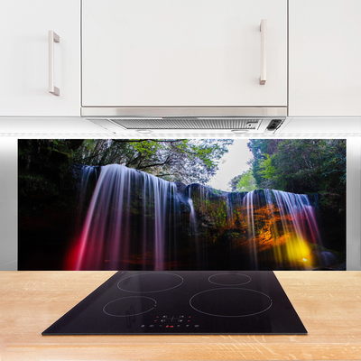 Painel vidro cozinha Cachoeira da Natureza