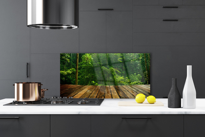 Painel vidro cozinha Planta da Natureza da Floresta
