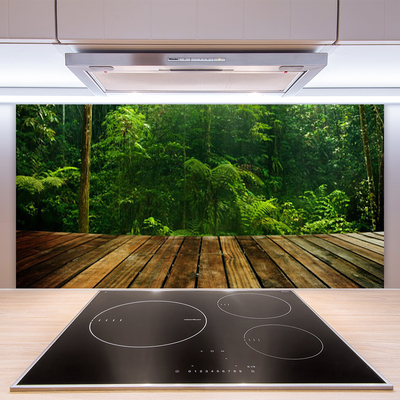 Painel vidro cozinha Planta da Natureza da Floresta