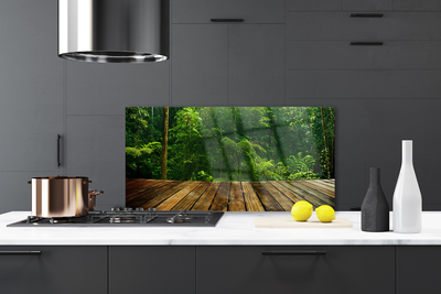 Painel vidro cozinha Planta da Natureza da Floresta