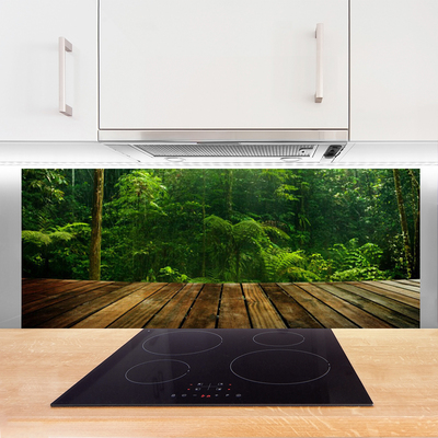 Painel vidro cozinha Planta da Natureza da Floresta