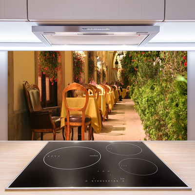 Painel vidro cozinha Arquitetura de Restaurantes