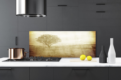 Painel vidro cozinha Natureza da Árvore
