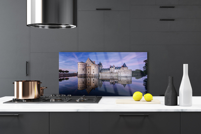 Painel vidro cozinha Arquitetura Castle Water