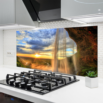 Painel cozinha Paisagem de Cachoeira Água