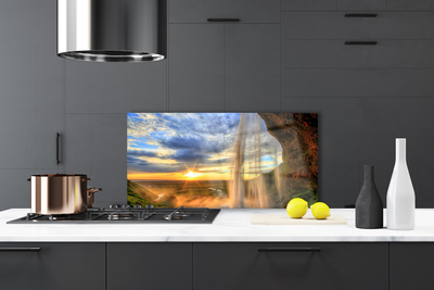 Painel cozinha Paisagem de Cachoeira Água
