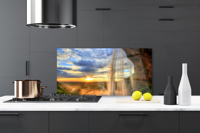 Painel cozinha Paisagem de Cachoeira Água