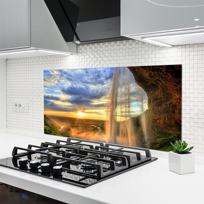 Painel cozinha Paisagem de Cachoeira Água