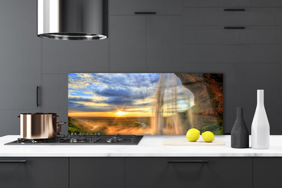 Painel cozinha Paisagem de Cachoeira Água