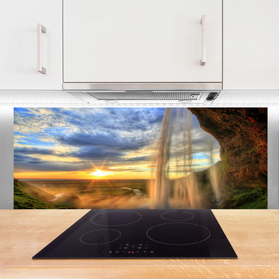 Painel cozinha Paisagem de Cachoeira Água