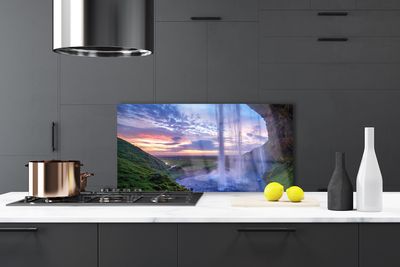 Painel cozinha Paisagem de Cachoeira Água