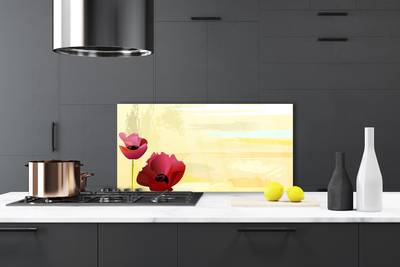 Painel cozinha Planta de flores