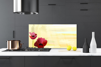 Painel cozinha Planta de flores