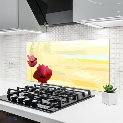 Painel cozinha Planta de flores