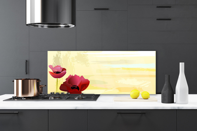 Painel cozinha Planta de flores