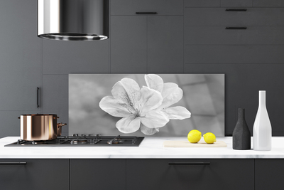 Painel vidro cozinha Planta de flores