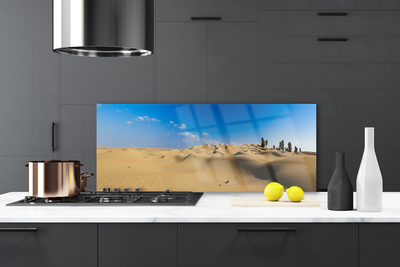 Painel vidro cozinha Paisagem desértica de areia