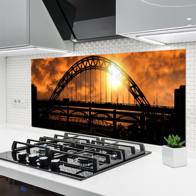 Painel vidro cozinha Arquitetura de pontes