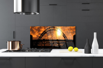 Painel vidro cozinha Arquitetura de pontes