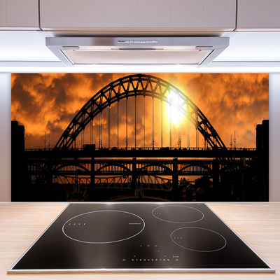 Painel vidro cozinha Arquitetura de pontes