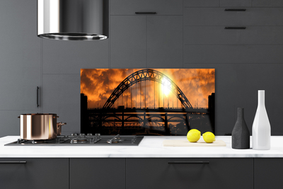 Painel vidro cozinha Arquitetura de pontes