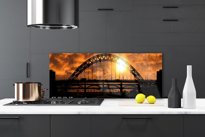 Painel vidro cozinha Arquitetura de pontes